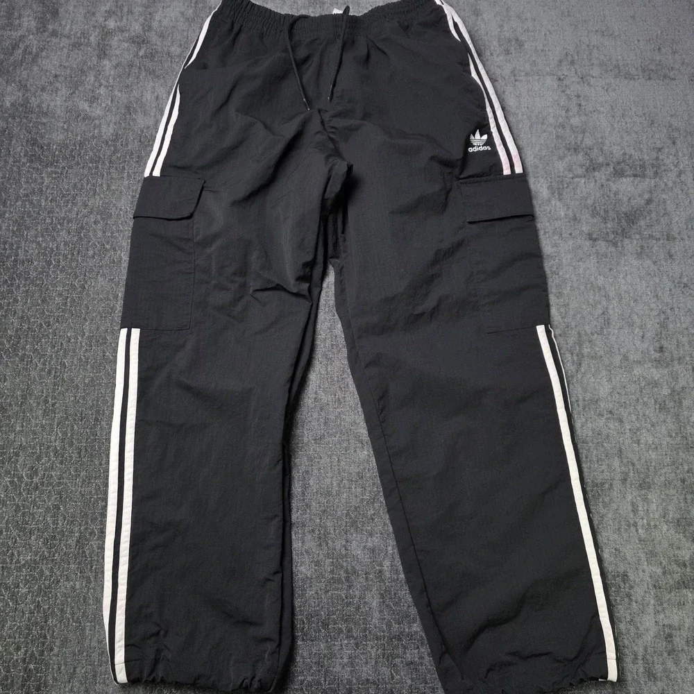 Adidas Adicolor Classics 3-Stripe Cargo Track Pants Mens Medium M Black Retro